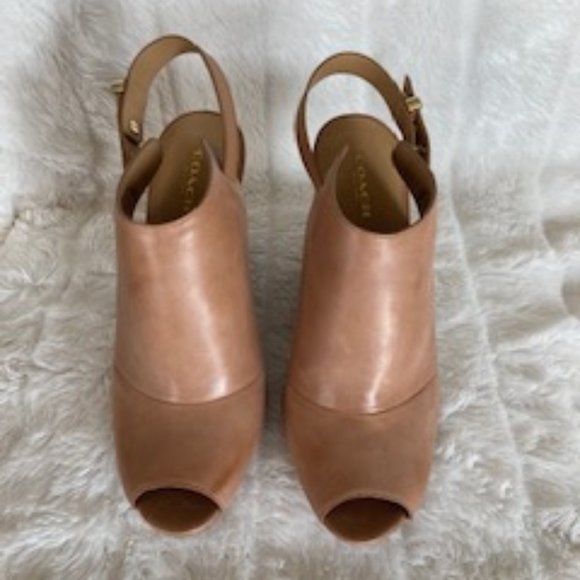 Coach Ginger Peep Toe Wedges - Picture 1 of 4